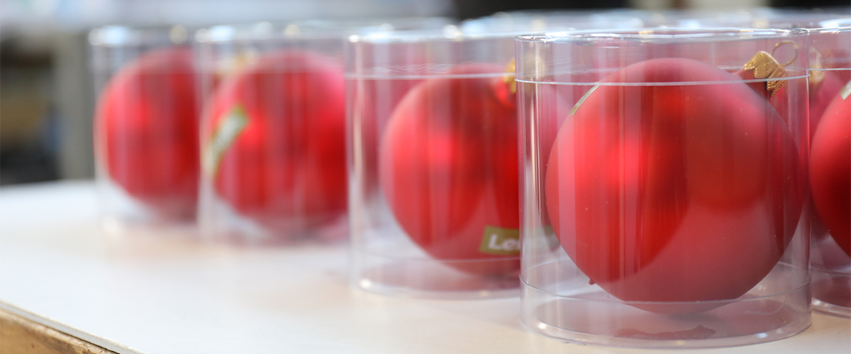 Gadget originale pallina di Natale personalizzate per aziende