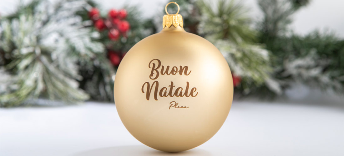 Auguri Di Natale Con Foto Personalizzata.Gadget Natalizio Aziendale La Pallina Di Natale Personalizzata