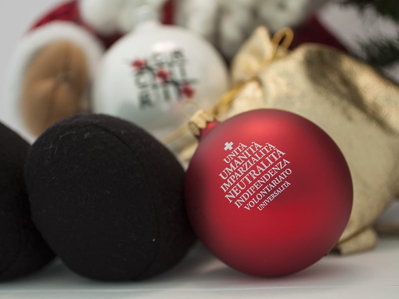 Palline di Natale personalizzate per raccolta fondi