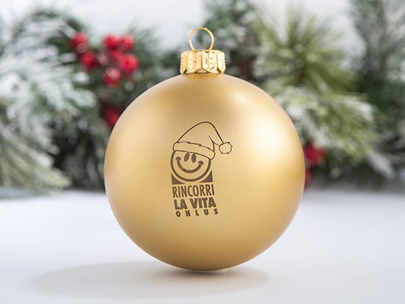 Pallina di Natale personalizzata in Plastica infrangibile