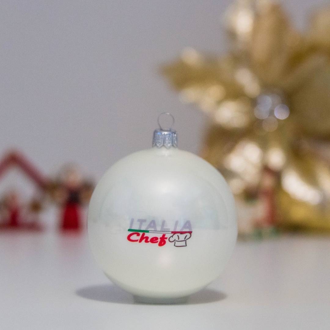 Pallina di Natale Personalizzata - Gadget Aziendale - Regalo Aziendale - Italia Chef