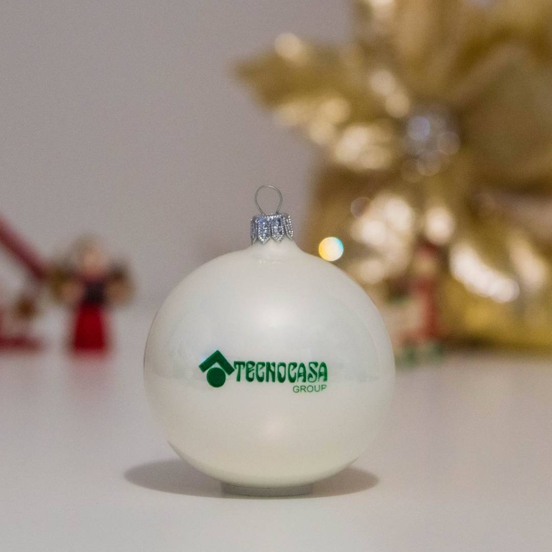 Pallina di Natale Personalizzata - Gadget Aziendale - Regalo Aziendale - TecnoCasa