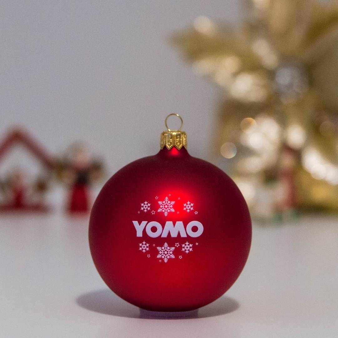 Pallina di Natale Personalizzata - Gadget Aziendale - Regalo Aziendale - YOMO