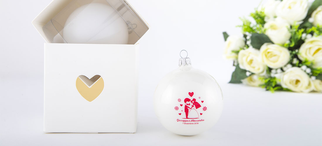 Bomboniere Natalizie - Palline di Natale personalizzate